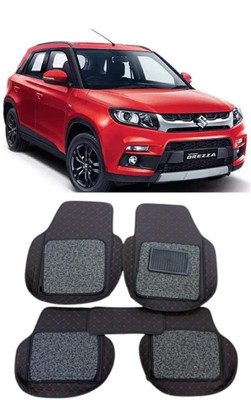 arneja trading company Leatherite 7D Mat For  Maruti Suzuki New Brezza(Red, Black)