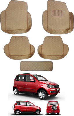 MATIES Leatherite 7D Mat For  Mahindra Quanto(Beige)