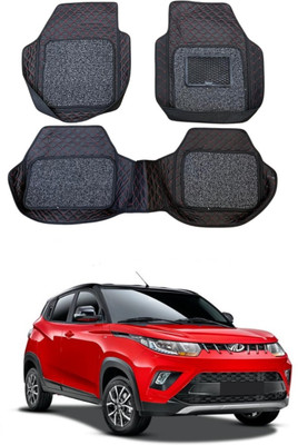 ARNEJA Leatherite 7D Mat For  Mahindra KUV100(Red, Black)