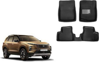 Autorepute Leather 5D Mat For  Tata Safari(Black)