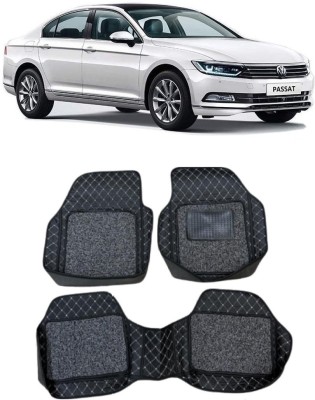 ARNEJA Leatherite 7D Mat For  Volkswagen Passat(Silver, Black)