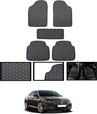 CCMM Leatherite Standard Mat For  Skoda Superb(Black)
