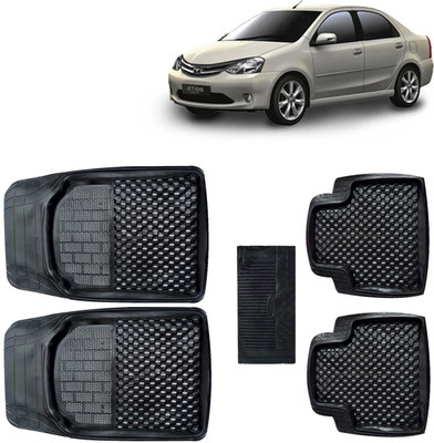 Kingsway PVC Tray Mat For  Toyota Etios(Black)