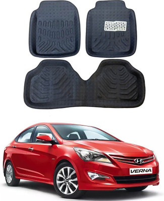 arneja trading company Polyutherine 3D Mat For  Hyundai Fluidic Verna(Black)