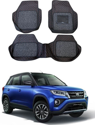 Arnejaa Leatherite 7D Mat For  Toyota Urban Cruiser(Red, Black)