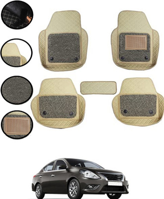 MSNP Leatherite 7D Mat For  Nissan Sunny(Beige)