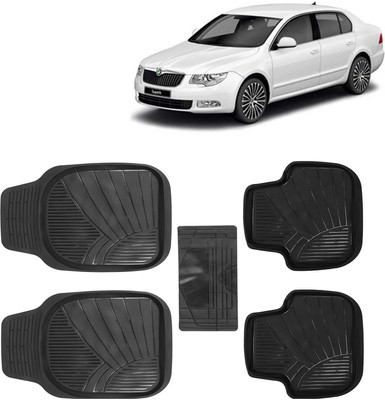 Kingsway PVC Tray Mat For  Skoda Superb(Black)