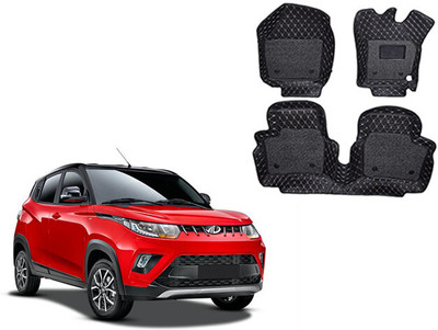 Autorepute Leather 7D Mat For  Mahindra KUV 100(Black)