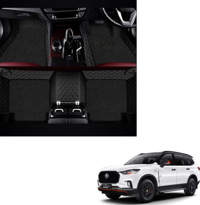 Autoclow Leatherite 7D Mat For  MG Gloster(Black, Black)