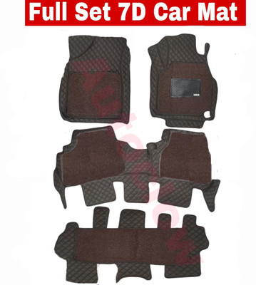 Autoclow Leatherite 7D Mat For  Hyundai Alcazar(Brown)