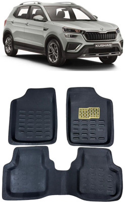 arneja trading company Polyutherine 3D Mat For  Skoda Kushaq(Black)