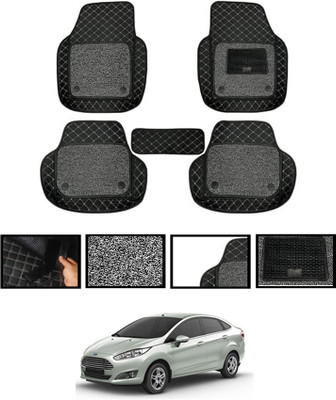 ABJD Leatherite 7D Mat For  Ford Fiesta(Black)