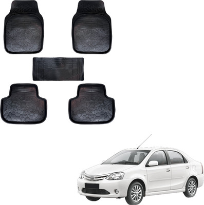 SS FOR YOUR SMART NEEDS Vinyl Standard Mat For  Toyota Etios(Black)