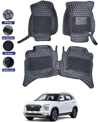 MATIES Leatherite 8D Mat For  Hyundai Creta(Black)