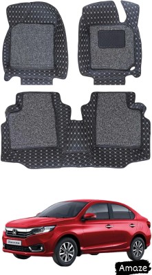 FF TRADERS Leatherite 7D Mat For  Honda Amaze(Black, Silver)