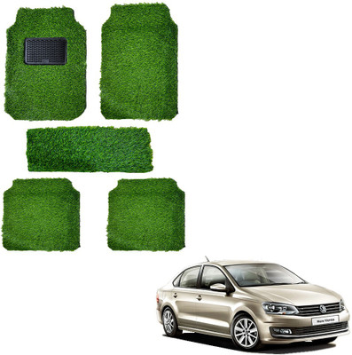 Oshotto Rubber, Plastic Standard Mat For  Volkswagen Vento(Green)