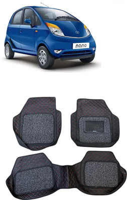 Arnejas Leatherite 7D Mat For  Tata Nano(Red, Black)