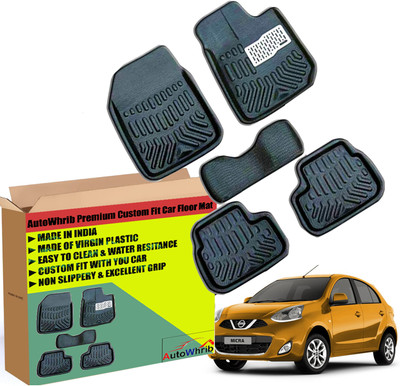 Autowhrib Plastic 3D Mat For  Nissan Micra(Black)