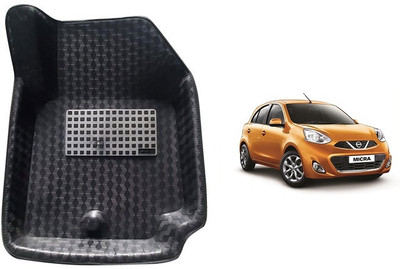 ROSHNEER ENTERPRISES PVC Tray Mat For  Nissan Micra(Black)