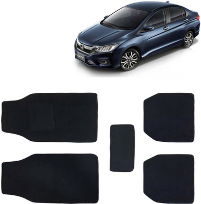 Kingsway Fabric Standard Mat For  Honda City(Black)