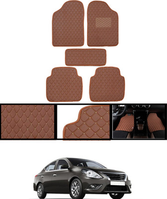 AYW Leatherite Standard Mat For  Tata Sunny(Orange)