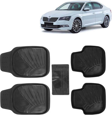 Kingsway PVC Tray Mat For  Skoda Superb(Black)