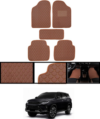 ABJD Leatherite Standard Mat For  Toyota Universal For Car(Orange)