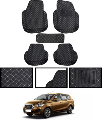 monolive Leatherite Tray Mat For  Datsun Universal For Car(Black)