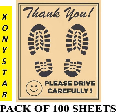 XONYSTAR Paper Disposable Paper Mat For  Universal For Car(Brown)