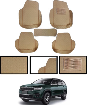 AYW Leatherite 7D Mat For  Jeep Meridian(Beige)