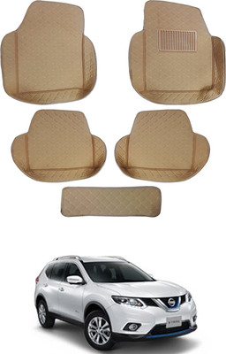RKPSP Leatherite 7D Mat For  Nissan Universal For Car(Beige)