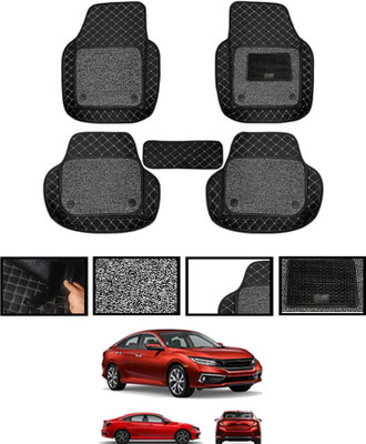 zplus Leatherite 7D Mat For  Honda Civic(Black)