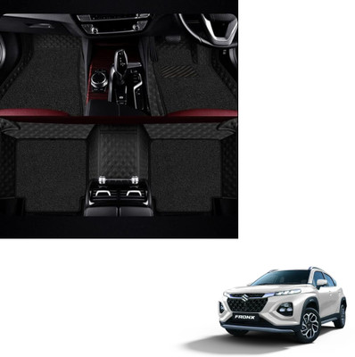 Autoclow Leatherite 7D Mat For  Maruti Suzuki Fronx(Black, Black)