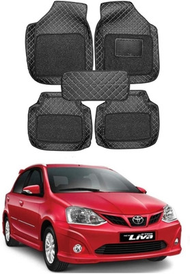 arneja trading company Polyutherine 3D Mat For  Toyota Etios Liva(Silver, Black)