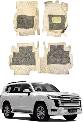 Autorepute Leather 7D Mat For  Toyota Land Cruiser(White, Grey)