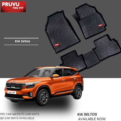 pruvu TPV 3D Mat For  Kia Seltos(Black)
