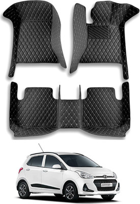 MATIES Leatherite 7D Mat For  Hyundai Grand i10(Black)