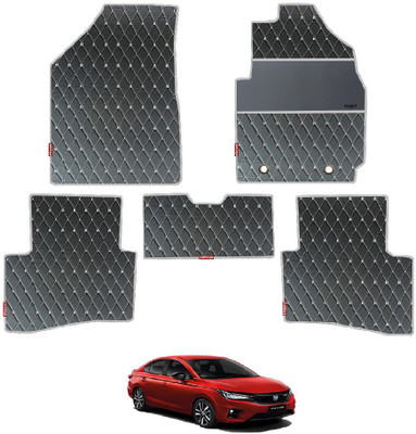 elegant Leatherite Standard Mat For  Honda City e-HEV(Black, White)