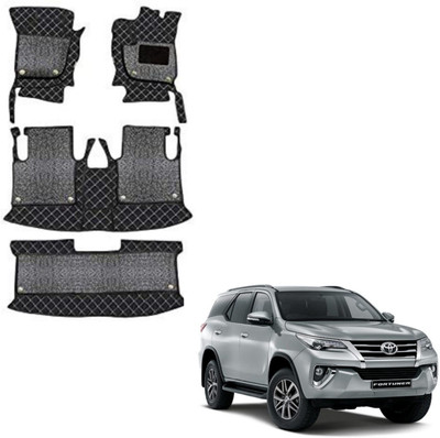 Ds enterprise Leatherite 7D Mat For  Toyota Fortuner(Black)