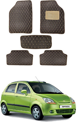 MATIES Leatherite Standard Mat For  Chevrolet Spark(Black)