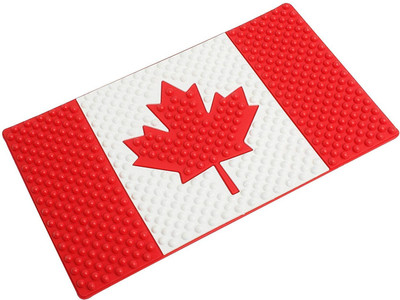 CADEAU Silicone Tray Mat For  Universal For Car(Red, White)