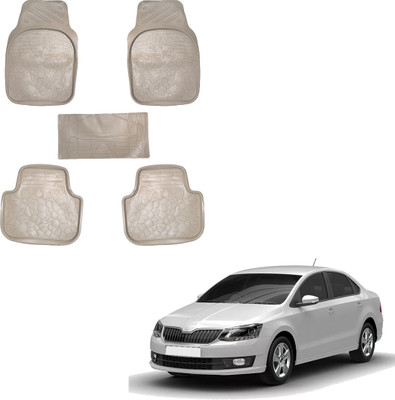 SS FOR YOUR SMART NEEDS Vinyl Standard Mat For  Skoda Rapid(Beige)