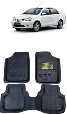 arneja trading company Polyutherine 3D Mat For  Toyota Etios(Black)