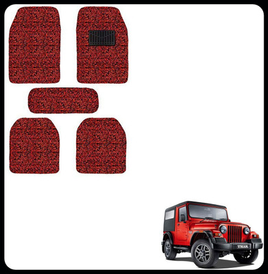 SEMAPHORE PVC, Rubber Standard Mat For  Mahindra Thar(Red, Black)