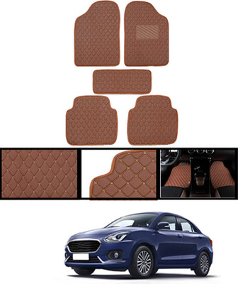 CCMM Leatherite Standard Mat For  Maruti Suzuki Swift Dzire(Brown)