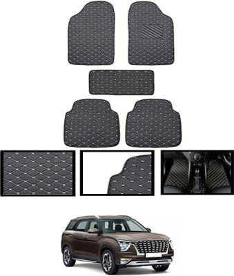 MATIES Leatherite Standard Mat For  Hyundai Alcazar(Black)