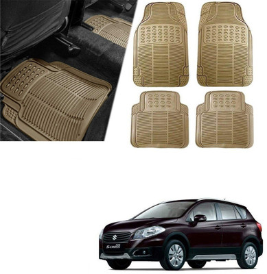 Znee Smart Rubber Standard Mat For  Universal For Car(Beige)