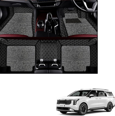 Autoclow Leatherite 7D Mat For  Kia Carnival Limousine (7 Seater)(Silver, Silver)