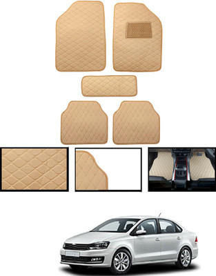 MATIES Leatherite Standard Mat For  Volkswagen Vento(Beige)