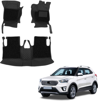 AUTOiSTiX Leatherite 7D Mat For  Hyundai Creta(Black, Black)